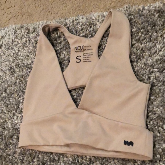 SOLD- NEUapparel racerback sports crop top bra - Picture 2 of 5